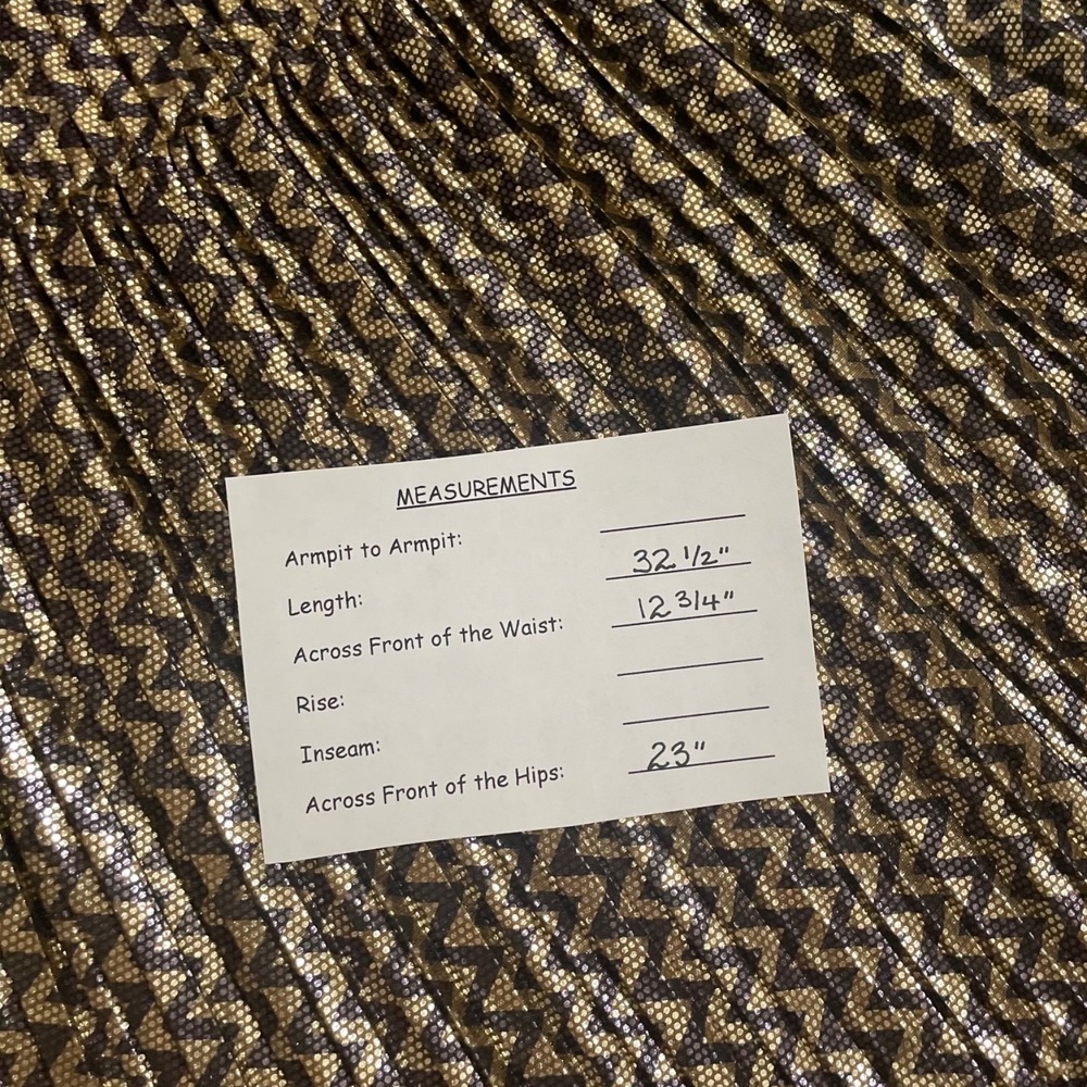BA&SH Pleated Jupe Poly Midi Skirt Chevron Stripe Foil Metallic Tiered Size 6 - Picture 16 of 16